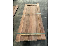 Azobé vlonderplanken met antislip 35x140 mm (23x) - afbeelding 5 van  6