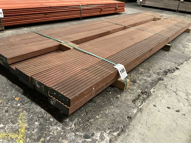 Azobé vlonderplanken met antislip 45x140 mm (13x) - afbeelding 4 van  4