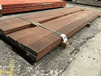 Azobé vlonderplanken met antislip 45x140 mm (13x) - afbeelding 4 van  4