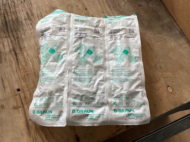 B braun omnifix luer lock solo steriele spuiten 50 ml (43x) - afbeelding 2 van  3