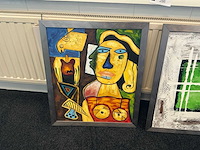 B williams schilderij olieverf op canvas (2x) - afbeelding 2 van  9