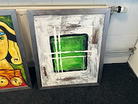 B williams schilderij olieverf op canvas (2x) - afbeelding 3 van  9