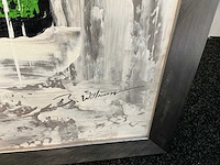 B williams schilderij olieverf op canvas (2x) - afbeelding 4 van  9