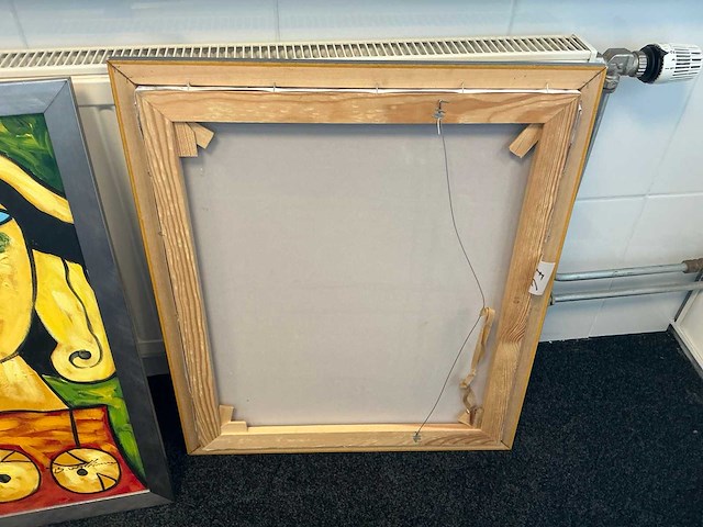 B williams schilderij olieverf op canvas (2x) - afbeelding 6 van  9