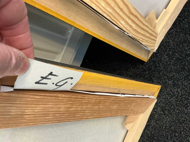 B williams schilderij olieverf op canvas (2x) - afbeelding 9 van  9