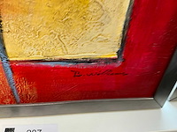 B williams schilderij olieverf op canvas (3x) - afbeelding 5 van  9