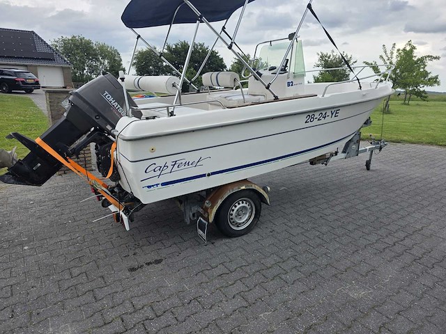 B2 marine - cap ferret - console visboot met 70 pk tohatsu buitenboordmotor met riba trailer - afbeelding 10 van  42