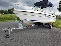 B2 marine - cap ferret - console visboot met 70 pk tohatsu buitenboordmotor met riba trailer - afbeelding 1 van  42