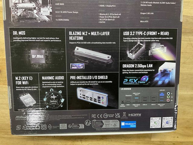 B650m pro rs motherboardasrock - afbeelding 3 van  3