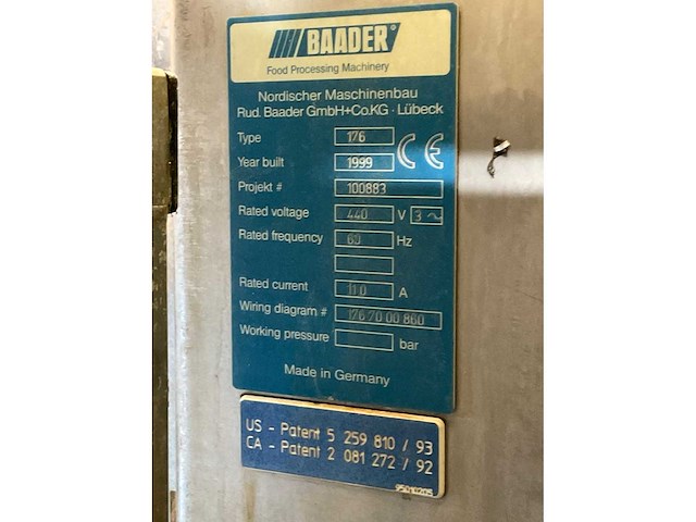 Baader 176 / ba 176r 4-voudige visfileerlijn met transportsystemen - afbeelding 36 van  37