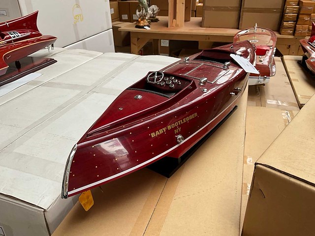 Baby bootlegger decoratie speedboot - afbeelding 2 van  3