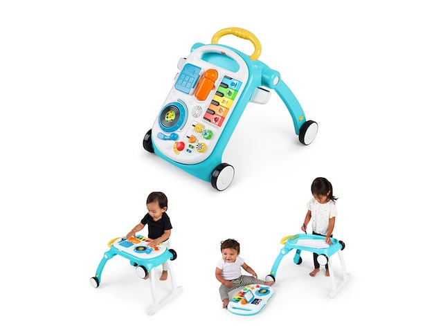 Baby walker 4 in 1 musical mix n roll baby einstein blauw - afbeelding 1 van  4