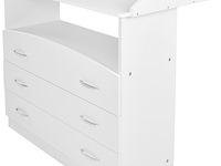 Babycommode met 3 grote laden en compartiment infantastic, wit - afbeelding 2 van  6
