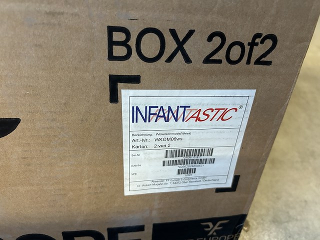 Babycommode met 3 grote laden en compartiment infantastic, wit - afbeelding 6 van  6