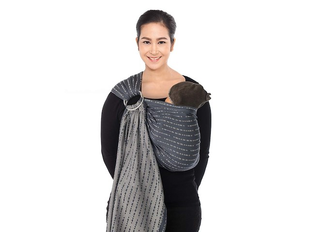 Babylonia bb sling draagdoek baby black beans - afbeelding 1 van  1