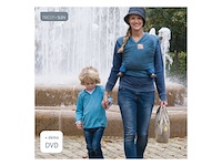 Babylonia draagsjaal biologische gebreide slen blue jeans 2 tot 18 kg - afbeelding 3 van  4