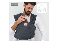 Babylonia draagsjaal biologische gebreide slen blue jeans 2 tot 18 kg - afbeelding 4 van  4