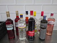 Bacardi, bobbi’s, campari, etc. sterke drank fles (9x) - afbeelding 1 van  4