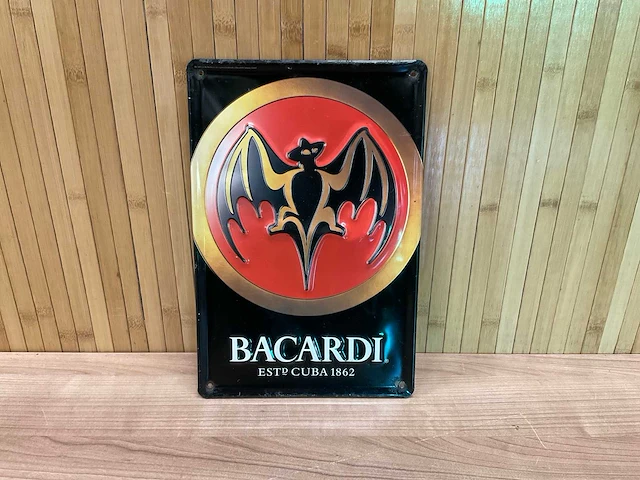 “bacardi est cuba 1862” | horeca-/reclamebord - afbeelding 1 van  4