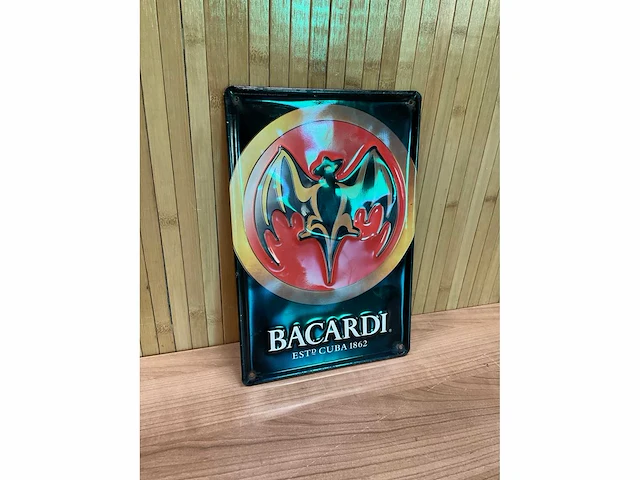 “bacardi est cuba 1862” | horeca-/reclamebord - afbeelding 2 van  4