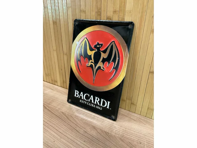 “bacardi est cuba 1862” | horeca-/reclamebord - afbeelding 3 van  4