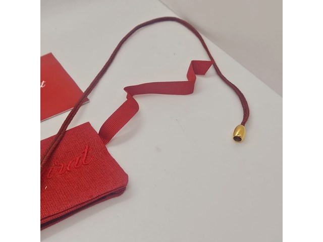 Baccarat (rouge) hart pendant collier - inclusief doos - afbeelding 6 van  9