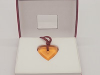 Baccarat (rouge) hart pendant collier - inclusief doos - afbeelding 8 van  9