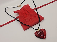 Baccarat (rouge) hart pendant collier