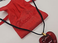 Baccarat (rouge) hart pendant collier - afbeelding 3 van  6