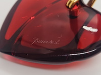 Baccarat (rouge) hart pendant collier - afbeelding 4 van  6