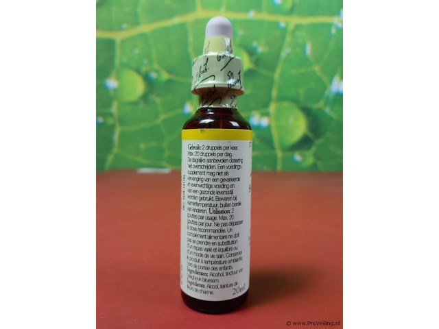 Bach voedingssupplementen, diverse soorten o.a. bloemenremedy original flower essences, wild oat & white chesnut - afbeelding 23 van  33