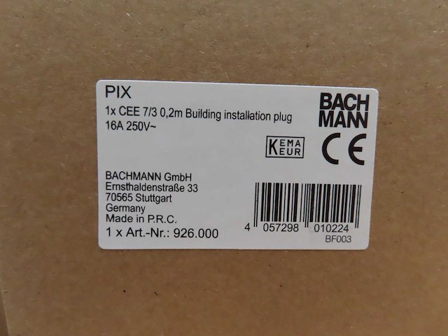 Bachmann - stopcontact (10x) - afbeelding 4 van  4