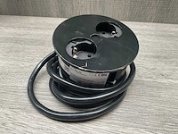 Bachmann twist 2x stopcontact mat zwart - afbeelding 4 van  5