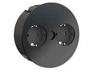 Bachmann twist 2x stopcontact mat zwart - afbeelding 3 van  4
