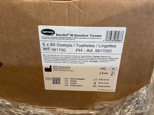 Bacillol® 30 sensitive tissues (210x) - afbeelding 2 van  3