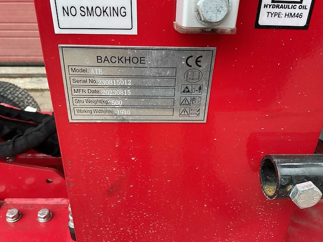 Backhoe ate minigraafmachine - afbeelding 3 van  5