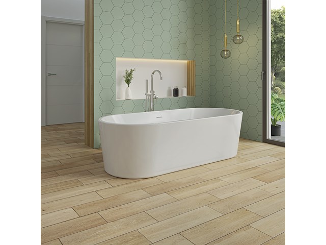 Bad monoblock / vrijstaand, allibert, ancoletti ilot, wit - afbeelding 1 van  3