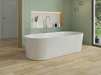 Bad monoblock / vrijstaand, allibert, ancoletti ilot, wit - afbeelding 1 van  3