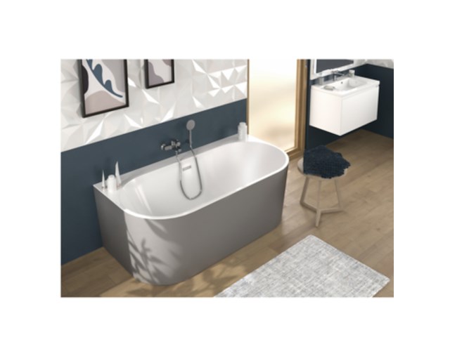 Bad monoblock / vrijstaand, allibert, ondina, gun metal - afbeelding 2 van  2