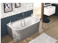 Bad monoblock / vrijstaand, allibert, ondina, gun metal - afbeelding 2 van  2