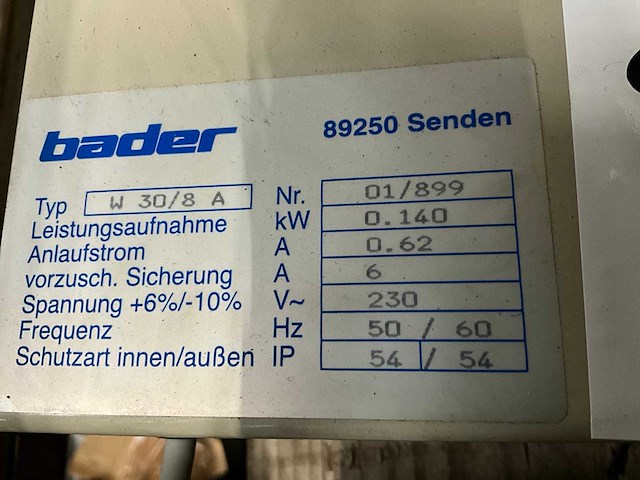 Bader w30/8 a frequentieregelaar - afbeelding 3 van  3