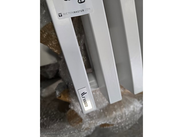 Badkamer design radiator handoek vasco, wit - afbeelding 2 van  8