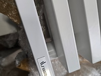Badkamer design radiator handoek vasco, wit - afbeelding 2 van  8