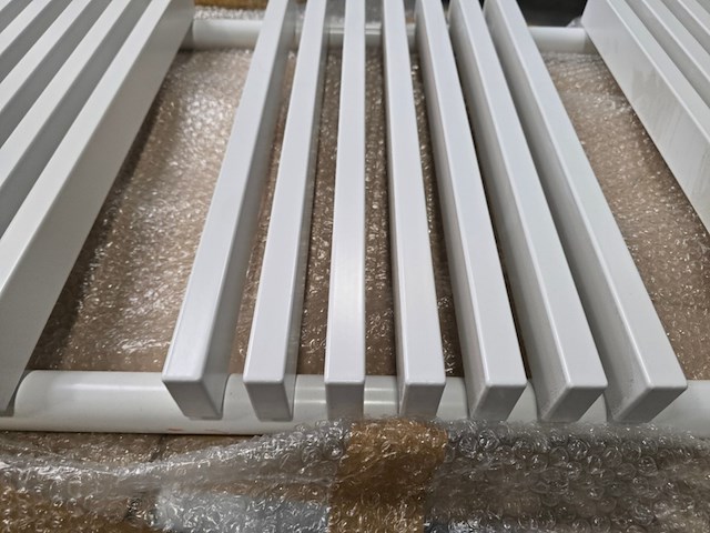 Badkamer design radiator handoek vasco, wit - afbeelding 4 van  8