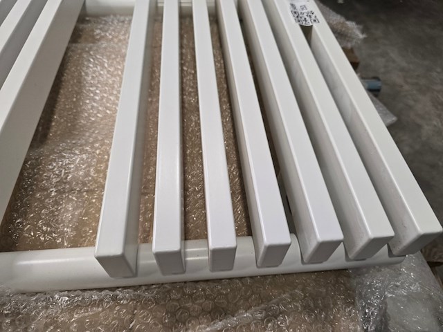Badkamer design radiator handoek vasco, wit - afbeelding 5 van  8