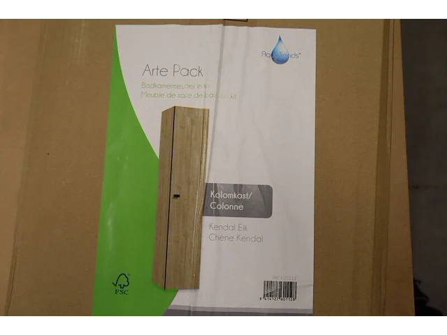 Badkamer kolomkast aquatrends, arte pack 600112, kendal eik - afbeelding 2 van  6