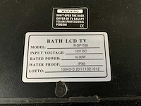 Badkamer spiegel met lcd tv met afstandsbediening en speakers - afbeelding 3 van  4