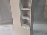 Badkamer wandkast met deur en open vakken - ca. 32x60x130 cm - afbeelding 1 van  3