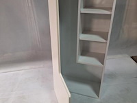 Badkamer wandkast met deur en open vakken - afbeelding 3 van  3