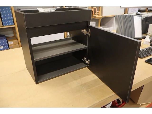 Badkamerkast, zwart - afbeelding 4 van  8